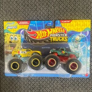 Hot Wheels SpongeBob Monster Trucks Set